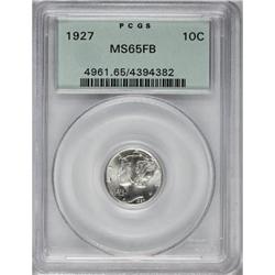 1927 10C Full Bands MS65 PCGS