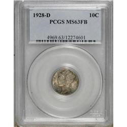 1928-D 10C Full Bands MS63 PCGS