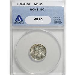 1928-S 10C MS65 ANACS