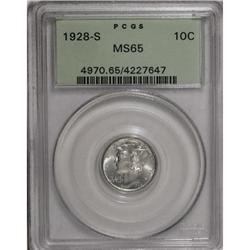 1928-S 10C MS65 PCGS