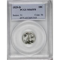 1929-D 10C Full Bands MS65 PCGS