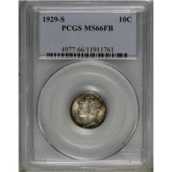 1929-S 10C Full Bands MS66 PCGS