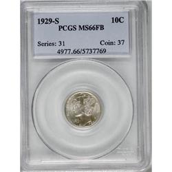 1929-S 10C Full Bands MS66 PCGS