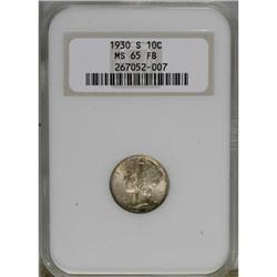 1930-S 10C Full Bands MS65 NGC