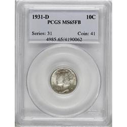 1931-D 10C Full Bands MS65 PCGS