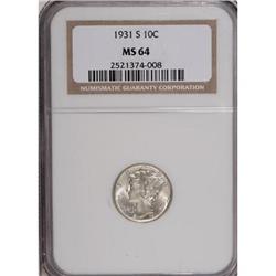 1931-S 10C MS64 NGC