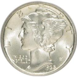 1935-S 10C Full Bands MS65 PCGS