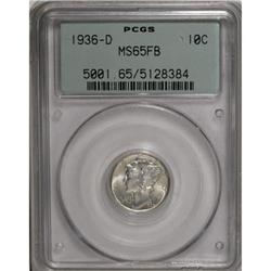 1936-D 10C Full Bands MS65 PCGS