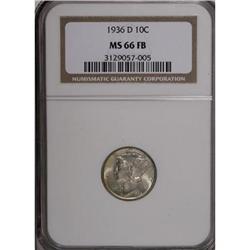 1936-D 10C Full Bands MS66 NGC