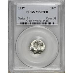 1937 10C Full Bands MS67 PCGS