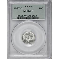 1937-D 10C Full Bands MS67 PCGS