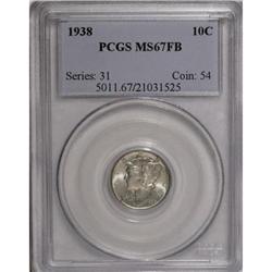 1938 10C Full Bands MS67 PCGS