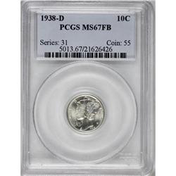 1938-D 10C Full Bands MS67 PCGS