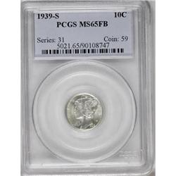 1939-S 10C Full Bands MS65 PCGS