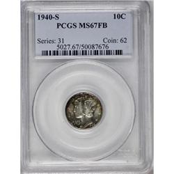 1940-S 10C Full Bands MS67 PCGS