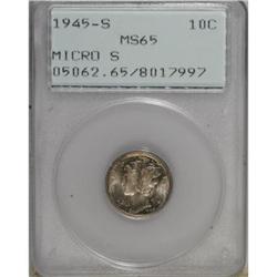 1945-S 10C Micro S MS65 PCGS
