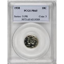 1938 10C PR65 PCGS