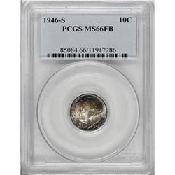 1946-S 10C Full Bands MS66 PCGS
