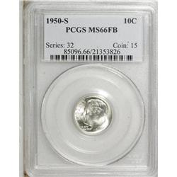 1950-S 10C Full Bands MS66 PCGS