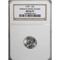 1957 10C Full Bands MS66 NGC