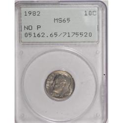 1982 10C No P MS65 PCGS