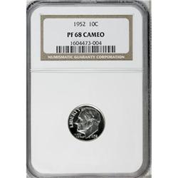 1952 10C Cameo PR68 NGC