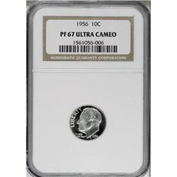 1956 10C Deep Cameo PR67 NGC