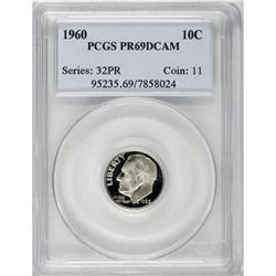 1960 10C Deep Cameo PR69 PCGS