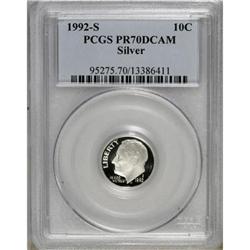 1992-S 10C Silver Deep Cameo PR70 PCGS