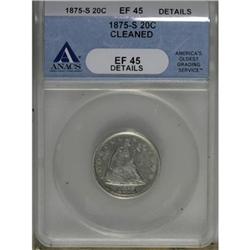 1875-S 20C XF45 ANACS