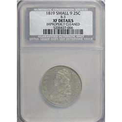 1819 25C Small 9 XF40 CSN