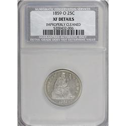 1859-O 25C XF40 CSN