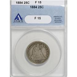 1884 25C F15 ANACS