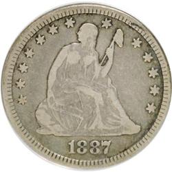 1887 25C F12 ANACS