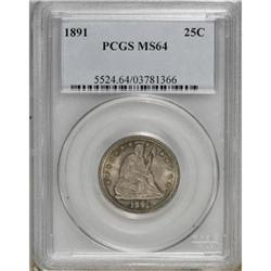 1891 25C MS64 PCGS
