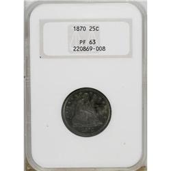 1870 25C PR63 NGC