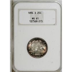 1894-S 25C MS61 NGC