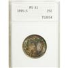 Image 1 : 1895-S 25C MS61 ANACS