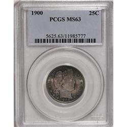 1900 25C MS63 PCGS