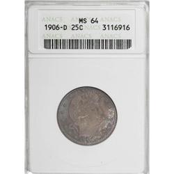 1906-D 25C MS64 ANACS