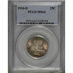 1916-D 25C MS64 PCGS