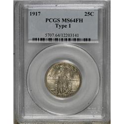 1917 25C Type One Full Head MS64 PCGS