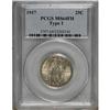 Image 1 : 1917 25C Type One Full Head MS64 PCGS
