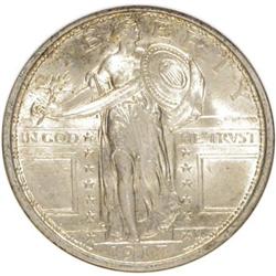 1917 25C Type One Full Head MS64 ANACS