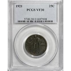 1921 25C VF30 PCGS