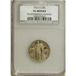 1923-S 25C VG8 CSN