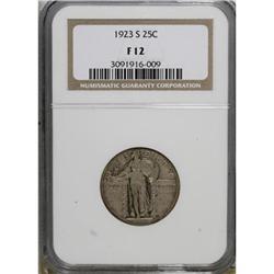 1923-S 25C F12 NGC