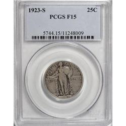 1923-S 25C F15 PCGS