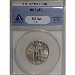 1927 25C Full Head MS62 ANACS
