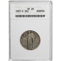 1927-S 25C VF25 ANACS
